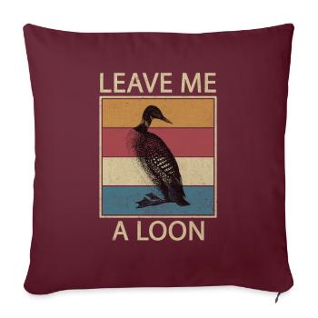 Leave Me A Loon Vintage Vogelbeobachtung Common - Sofakissenbezug 45 x 45 cm - Burgunderrot - Vorne