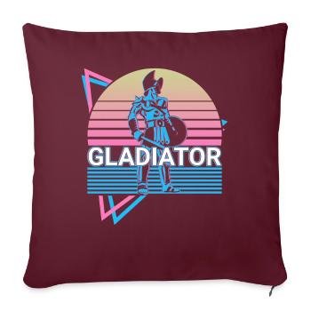 Gladiator Spartan Sparta Cadeau - Housse de coussin décorative 45 x 45 cm - bordeaux - Devant