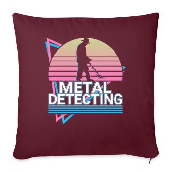 Détection de métaux Détecteur de métaux Détecteurs de métaux Ge - Housse de coussin décorative 45 x 45 cm - bordeaux - Devant
