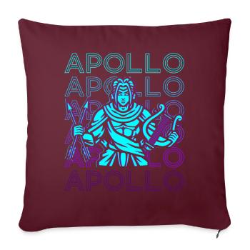 Apollon Dieu Grec Grèce Antique Rétro - Housse de coussin décorative 45 x 45 cm - bordeaux - Devant