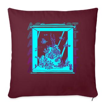 Aquarist Fish Keeper Fish Keeping Fish Aquarium G - Housse de coussin décorative 45 x 45 cm - bordeaux - Devant