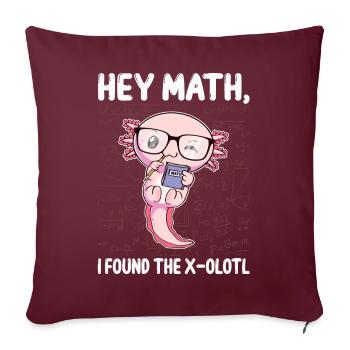 Drôle Math Axolotl Math Cadeau - Housse de coussin décorative 45 x 45 cm - bordeaux - Devant