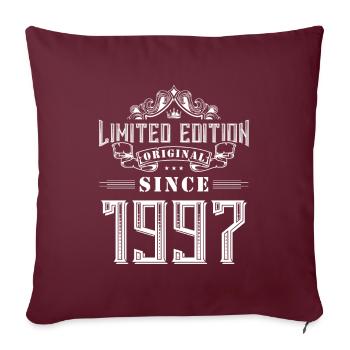 Édition limitée 1997 - Housse de coussin décorative 45 x 45 cm - bordeaux - Devant