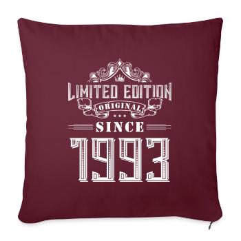 Édition limitée 1993 - Housse de coussin décorative 45 x 45 cm - bordeaux - Devant