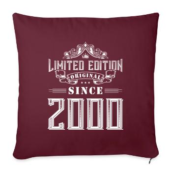 Édition limitée 2000 - Housse de coussin décorative 45 x 45 cm - bordeaux - Devant