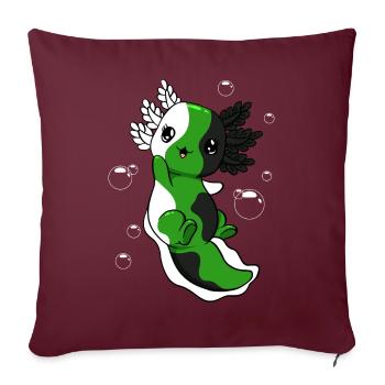Neutrois Flagge Axolotl Haufen Kawaii Neutrois Sto - Sofakissenbezug 45 x 45 cm - Burgunderrot - Vorne
