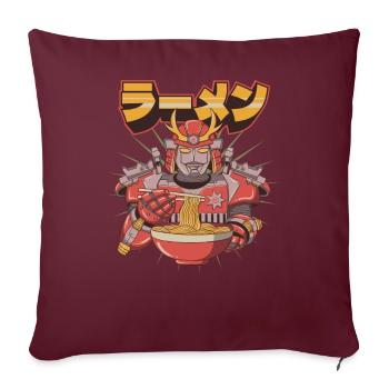 Cyborg Robot Ramen Noodles Cyber Punk Cyber - Sofakissenbezug 45 x 45 cm - Burgunderrot - Vorne