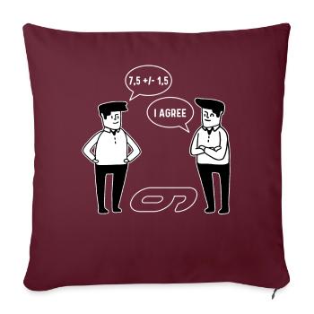 Drôle d’équation mathématique Il s’agit du Per - Housse de coussin décorative 45 x 45 cm - bordeaux - Devant