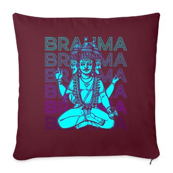 Brahma Ancien Dieu Mythologie Hindoue Cadeau - Housse de coussin décorative 45 x 45 cm - bordeaux - Devant