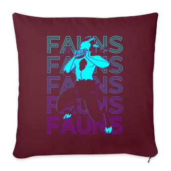 Faune Satyre Faune Mythologie grecque antique Ret - Housse de coussin décorative 45 x 45 cm - bordeaux - Devant