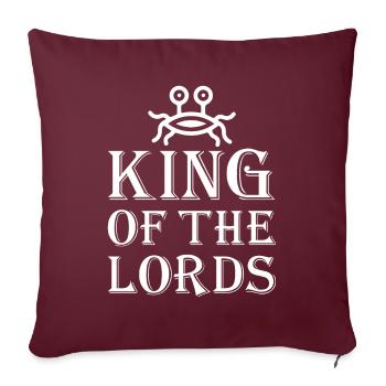 Pastafarianisme flying Spaghetti Monster - Housse de coussin décorative 45 x 45 cm - bordeaux - Devant