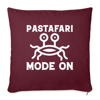 Pastafarianisme flying Spaghetti Monster - Housse de coussin décorative 45 x 45 cm - bordeaux - Devant