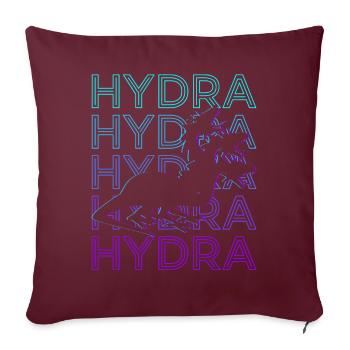 Hydra Mythologie grecque Grec ancien - Housse de coussin décorative 45 x 45 cm - bordeaux - Devant