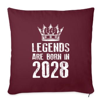 Légendes 2028 nées en - Housse de coussin décorative 45 x 45 cm - bordeaux - Devant