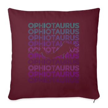 Ophiotaure Mythologie grecque Grec ancien R - Housse de coussin décorative 45 x 45 cm - bordeaux - Devant