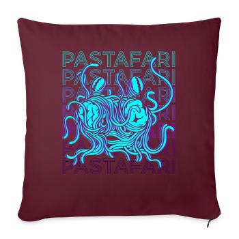 Fliegendes Spaghettimonster Pastafari Pastafariani - Sofakissenbezug 45 x 45 cm - Burgunderrot - Vorne