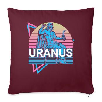 Uranus Dieu grec Ancien Grec Mythol - Housse de coussin décorative 45 x 45 cm - bordeaux - Devant
