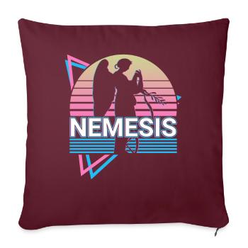 Némésis Déesse grecque Mythe grec antique - Housse de coussin décorative 45 x 45 cm - bordeaux - Devant