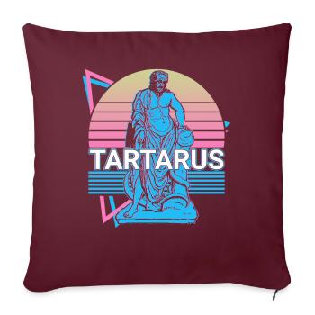 Tartare divinité grecque grec grec ancien M - Housse de coussin décorative 45 x 45 cm - bordeaux - Devant