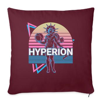 Hyperion Titan Gott Antike griechische Mythologie - Sofakissenbezug 45 x 45 cm - Burgunderrot - Vorne