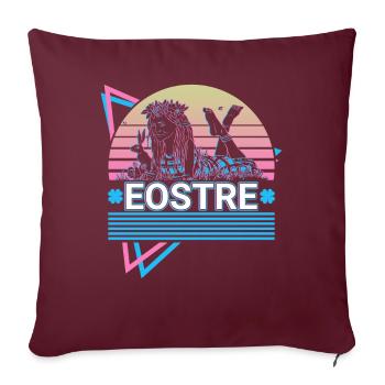 Eostre Déesse celtique Ancienne mythologie celtique - Housse de coussin décorative 45 x 45 cm - bordeaux - Devant