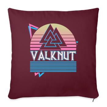 Valknut Symbol Nordisches Symbol Nordisches Symbol - Sofakissenbezug 45 x 45 cm - Burgunderrot - Vorne