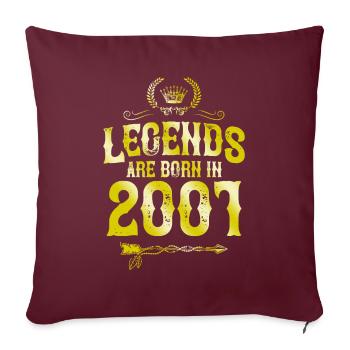 2001 legends born in - Sofakissenbezug 45 x 45 cm - Burgunderrot - Vorne