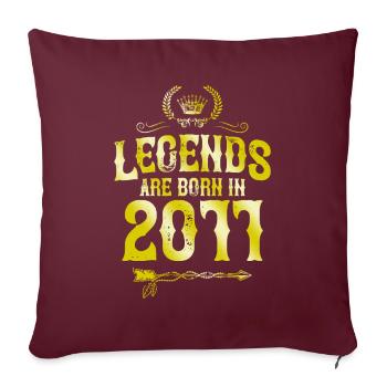 Légendes de 2011 nées en - Housse de coussin décorative 45 x 45 cm - bordeaux - Devant