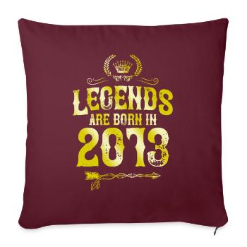 Légendes de 2013 nées en - Housse de coussin décorative 45 x 45 cm - bordeaux - Devant
