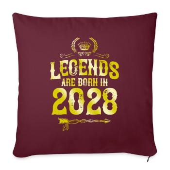Légendes 2028 nées en - Housse de coussin décorative 45 x 45 cm - bordeaux - Devant