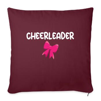 Cheerleading Masche Cheerleader - Sofakissenbezug 45 x 45 cm - Burgunderrot - Vorne