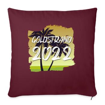 Sables d’Or 2022 - Housse de coussin décorative 45 x 45 cm - bordeaux - Devant