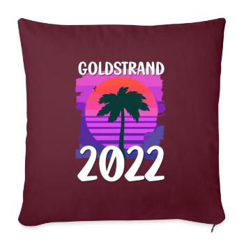 Sables d’Or 2022 - Housse de coussin décorative 45 x 45 cm - bordeaux - Devant