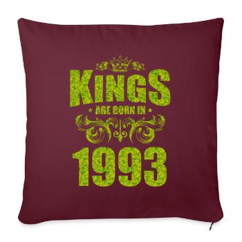 kings are born 1993 - Sofakissenbezug 45 x 45 cm - Burgunderrot - Vorne