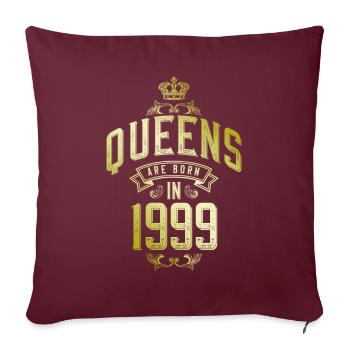 Queens born in 1999 - Sofakissenbezug 45 x 45 cm - Burgunderrot - Vorne