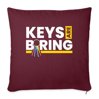 Les clés sont ennuyeuses Lockpicking Lockpicker - Housse de coussin décorative 45 x 45 cm - bordeaux - Devant