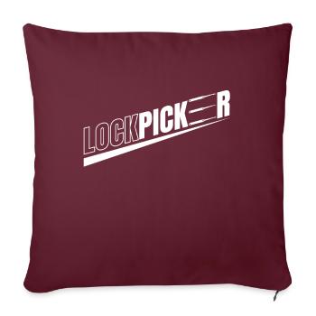 Lockpicker Lockpicking Lockpicker - Housse de coussin décorative 45 x 45 cm - bordeaux - Devant