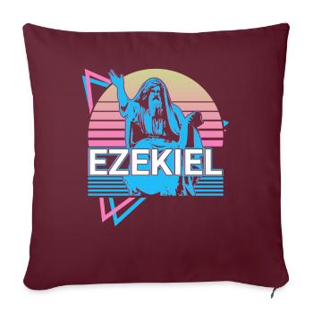 Hesekiel Hebräischer Prophet Jude Jude Retro - Sofakissenbezug 45 x 45 cm - Burgunderrot - Vorne