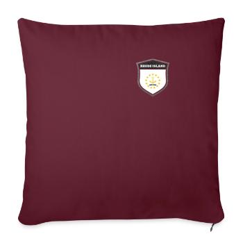 Rhode Island - Housse de coussin décorative 45 x 45 cm - bordeaux - Devant