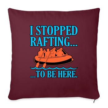 Rafting Extreme Hobby - Housse de coussin décorative 45 x 45 cm - bordeaux - Devant