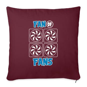Fan Von Fans Hvac techniker Klimatechnike - Sofakissenbezug 45 x 45 cm - Burgunderrot - Vorne
