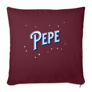 Pepe Namen personalisiert - Sofakissenbezug 45 x 45 cm - Burgunderrot - Vorne