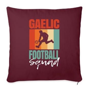 Équipe de football gaélique - Housse de coussin décorative 45 x 45 cm - bordeaux - Devant