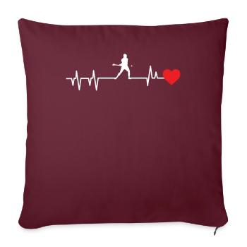 Schleudern Hurling - Housse de coussin décorative 45 x 45 cm - bordeaux - Devant
