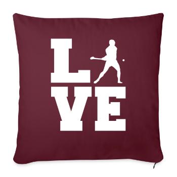 Schleudern Hurling - Housse de coussin décorative 45 x 45 cm - bordeaux - Devant