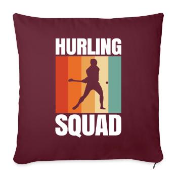 Schleudern Hurling - Housse de coussin décorative 45 x 45 cm - bordeaux - Devant