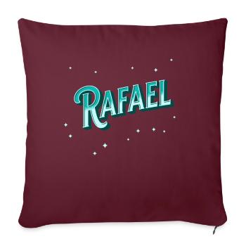 Rafael nomme des noms personnalisés - Housse de coussin décorative 45 x 45 cm - bordeaux - Devant