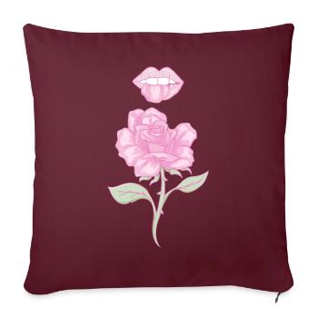 Coquette Esthétique Rose Rose Centre-ville Esthétique - Housse de coussin décorative 45 x 45 cm - bordeaux - Devant