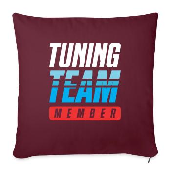Équipe de tuning - Housse de coussin décorative 45 x 45 cm - bordeaux - Devant