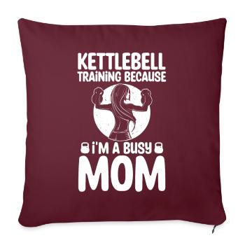 Kettlebell Mother Workouts For Mothers Gift - Housse de coussin décorative 45 x 45 cm - bordeaux - Devant
